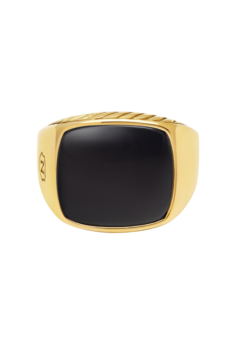 Signet Ring With Black Onyx