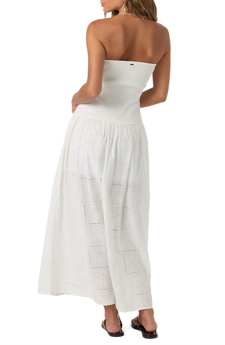 O'Neill Maisie Strapless Sundress, Alternate, color, White