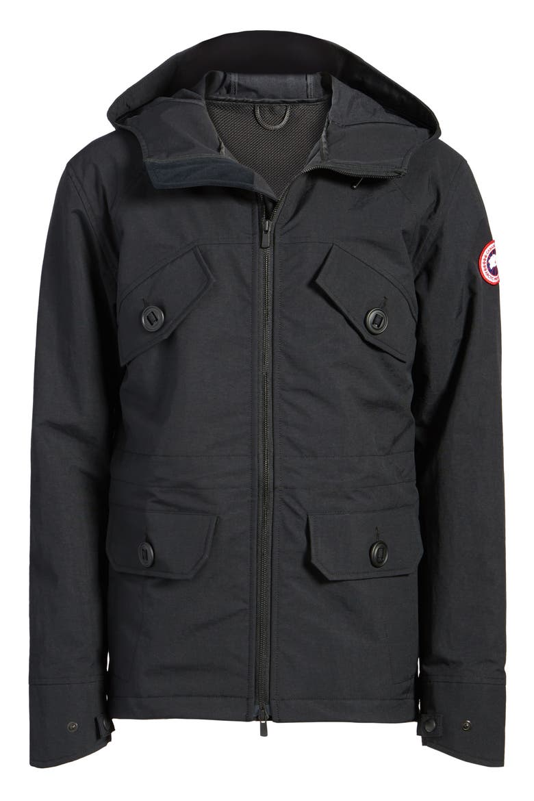 Redstone Slim Fit Hooded Jacket, Alternate, color, BLACK
