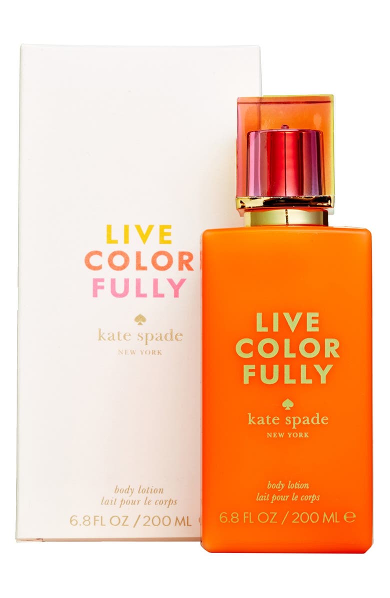 Kate Spade New York 'live colorfully' body lotion, Alternate, color, 