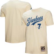 Mitchell & Ness Men's Mitchell & Ness Mickey Mantle Cream New York Yankees Cooperstown Collection Player T-Shirt