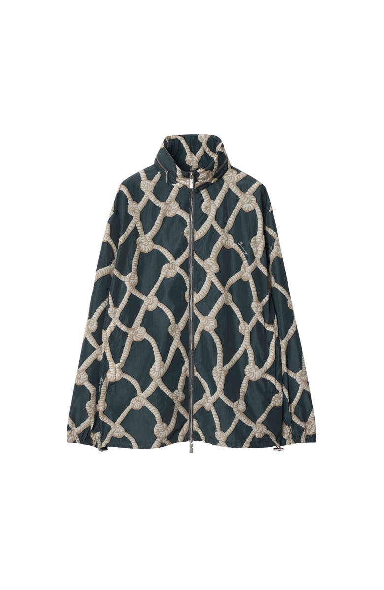 Burberry Knot Nylon Jacket, Alternate, color, Magnet