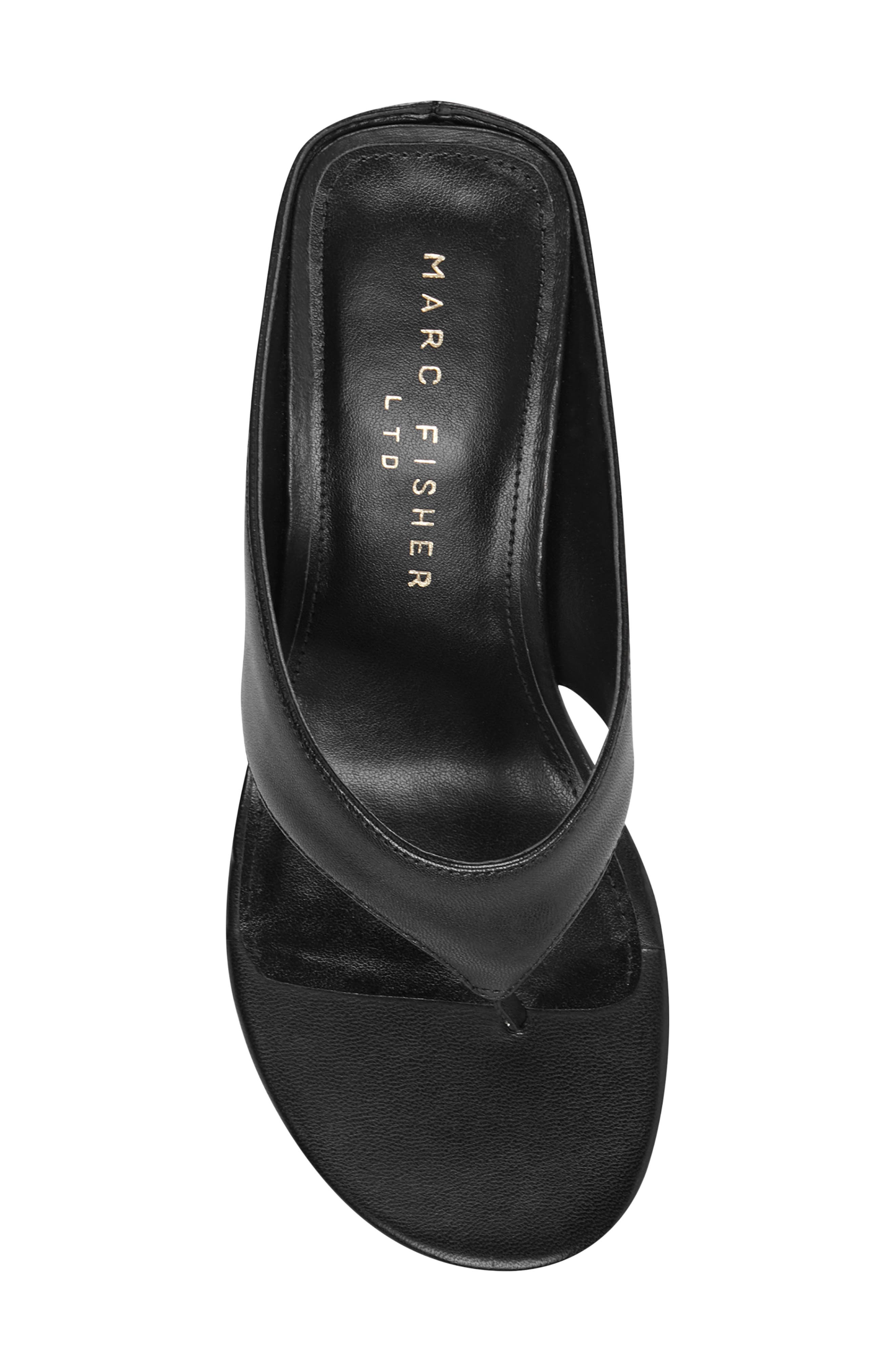 Marc Fisher LTD Udena Wedge Flip Flop, Alternate, color, Black
