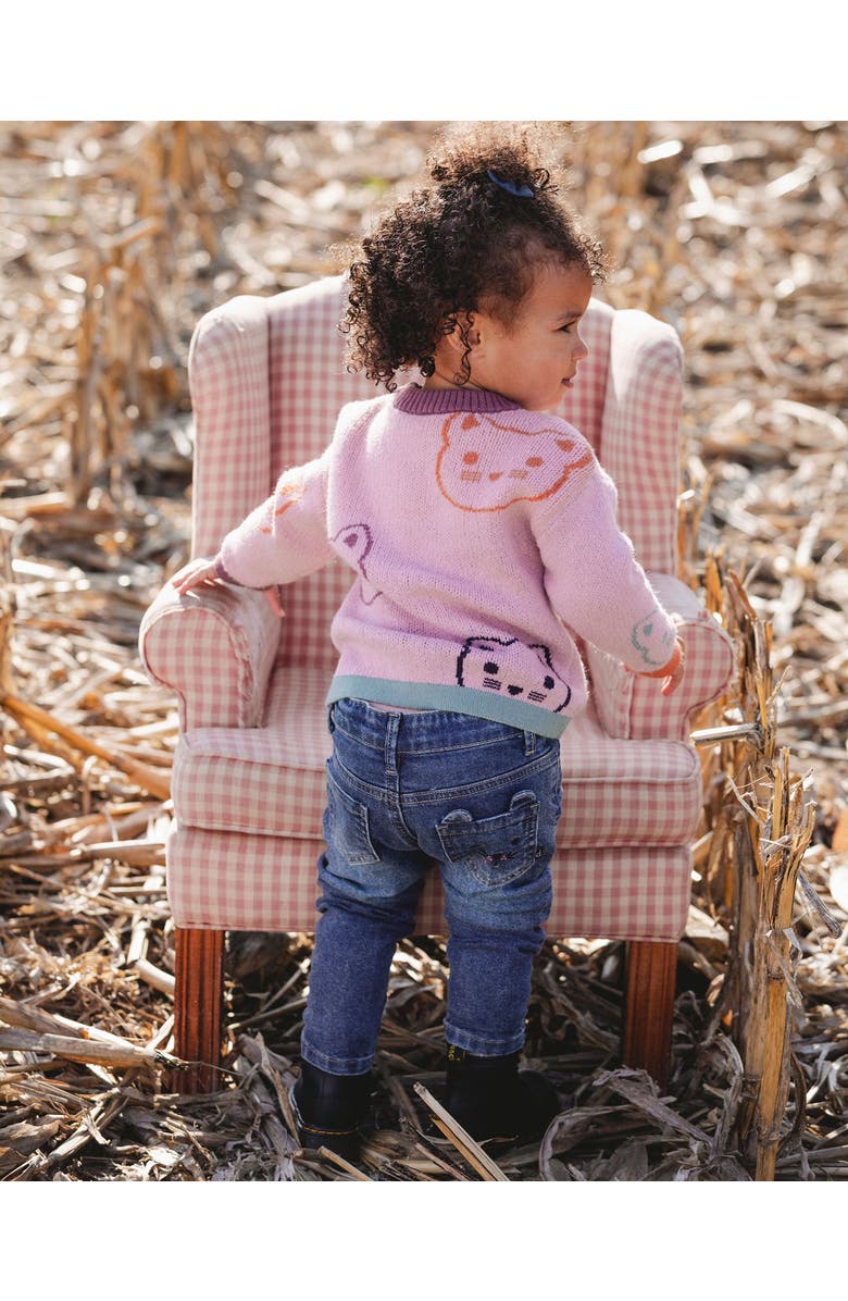 Deux par Deux Jeans with Embroideries, Alternate, color, Blue Denim