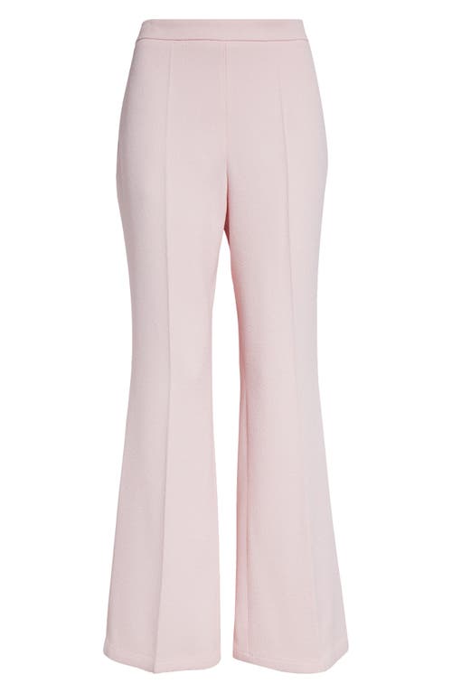 Giambattista Valli Crepe Flare Trousers In Pale Rose