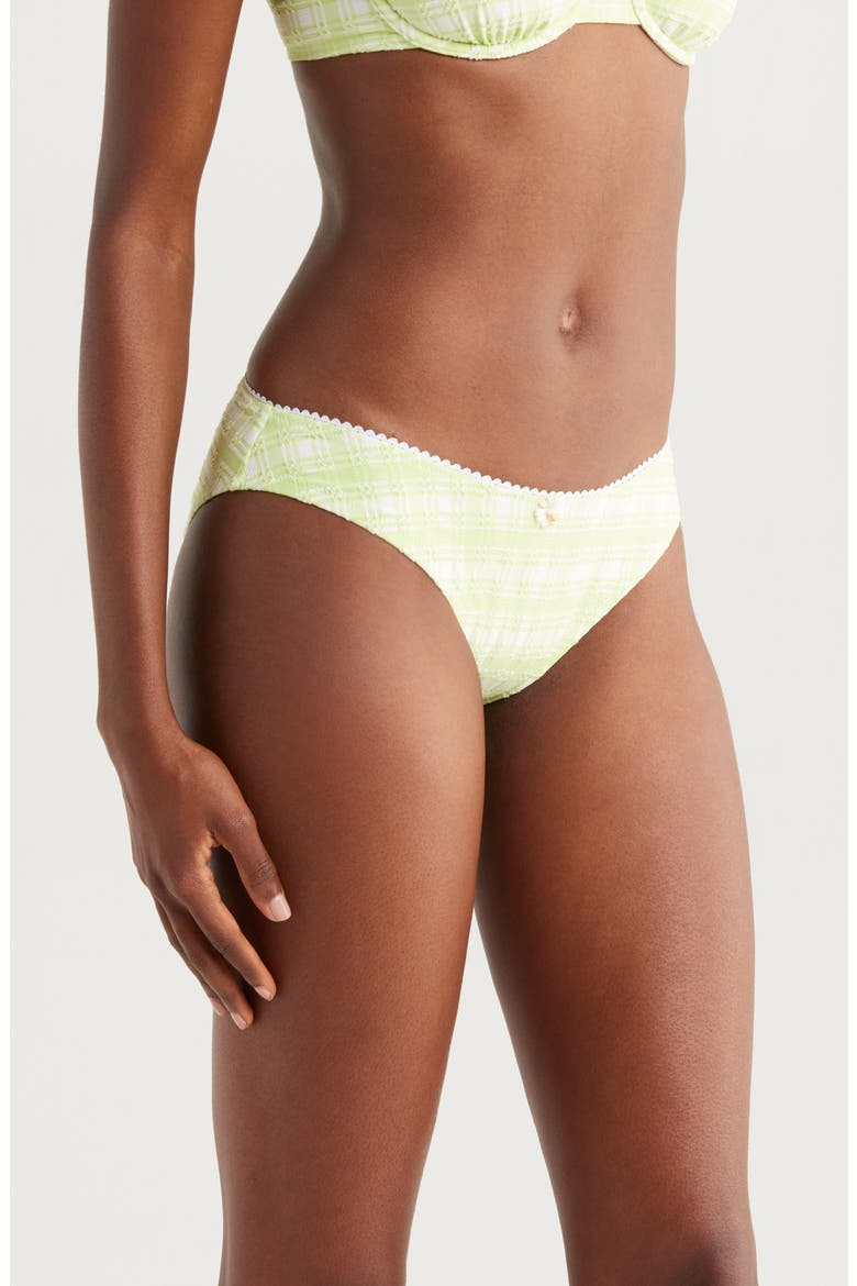 The Daphne Matcha High Cut Bikini Bottoms, Alternate, color, MATCHA
