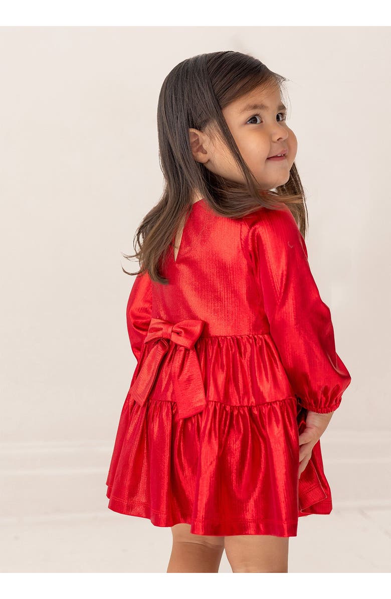 Isobella 
Chloe Ruby Red Teired Dress, Alternate, color, Red