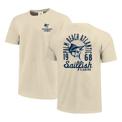 Image One Cream Palm Beach Atlantic Sailfish Comfort Colors Mascot Overlay T-shirt In Neutral