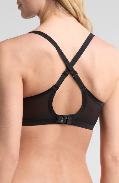 Chantelle Lingerie Pure Lace Unlined Underwire Minimizer Bra In Black
