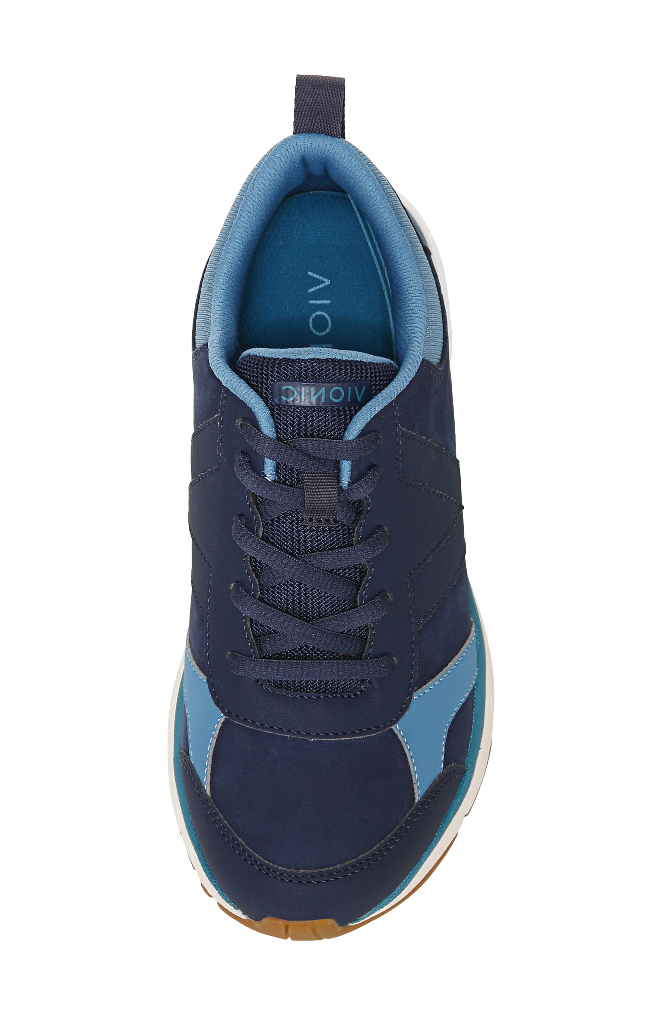Zanny Waterproof Sneaker, Alternate, color, NAVY