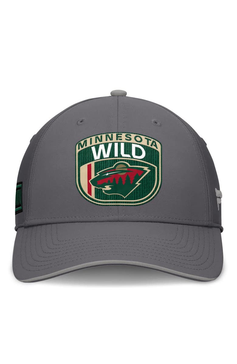 FANATICS Men's Fanatics Gray Minnesota Wild Home Ice Flex Hat, Alternate, color, Gray