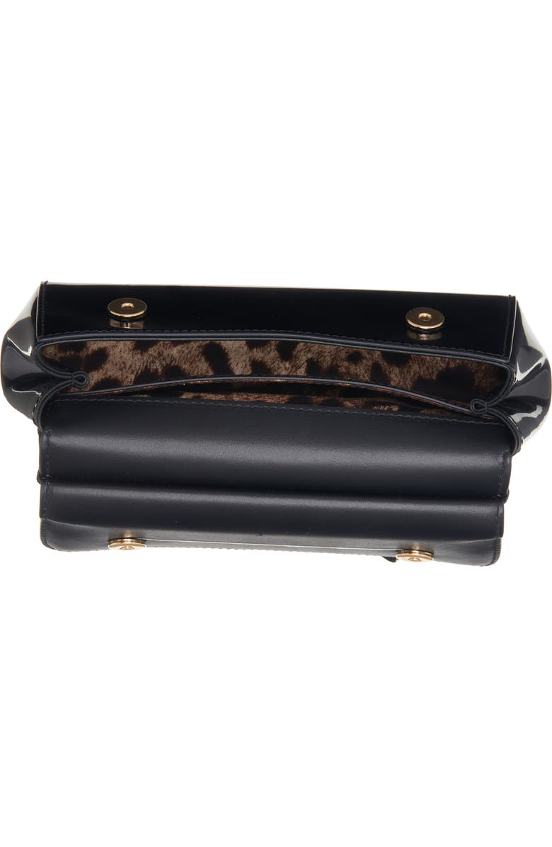 Dolce&Gabbana Sicily East/West Leather Satchel with Scarf, Alternate, color, Hwzqn Nero