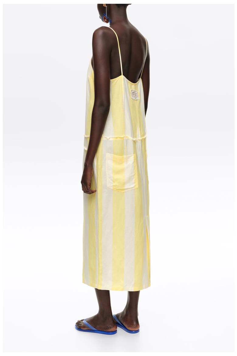 Straight Striped Linen Dress, Alternate, color, STRIPES LIMELIGHT