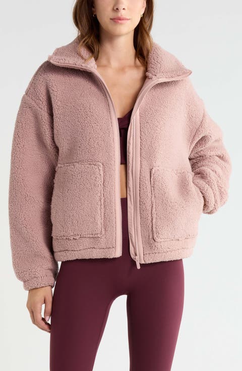 Haven Faux Shearling Zip Front Jacket