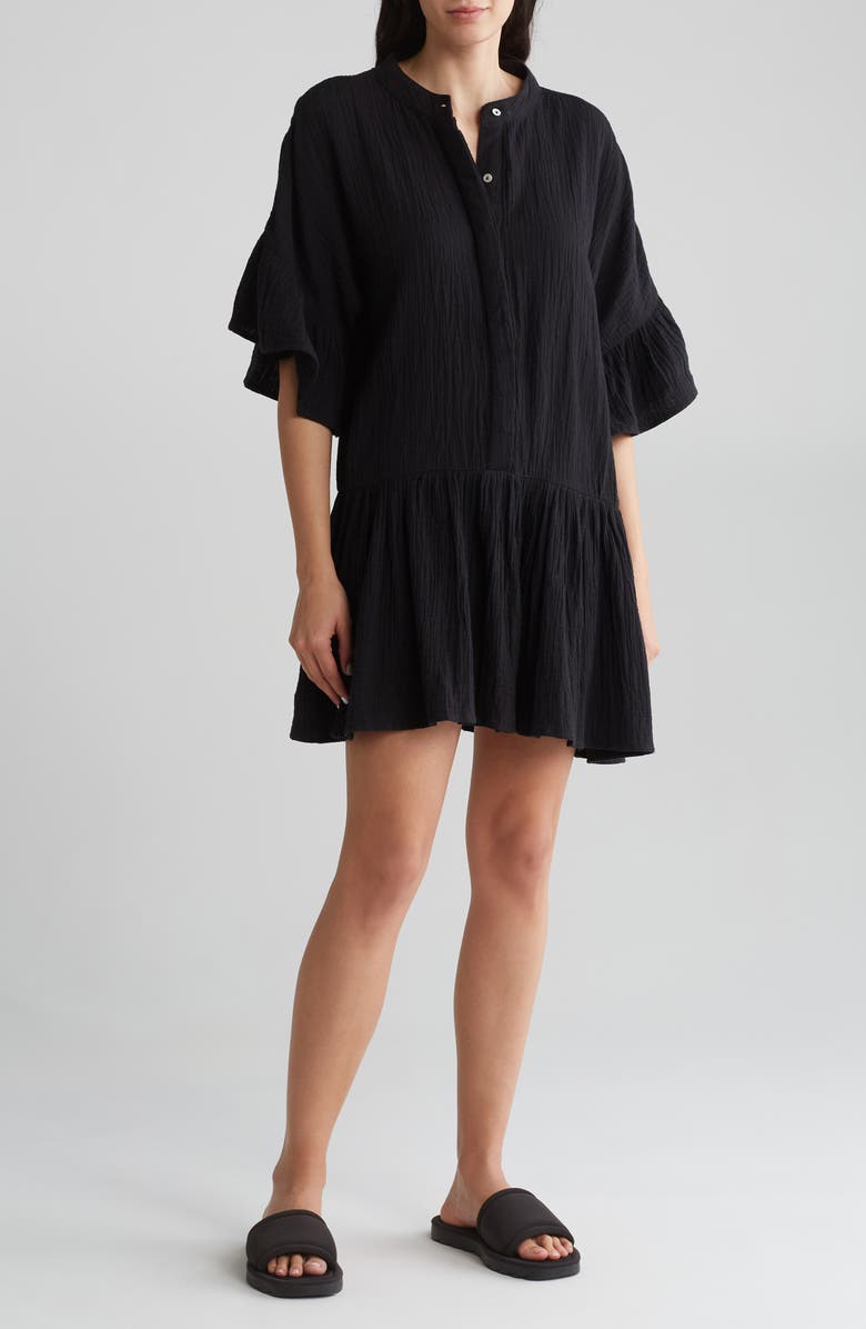 Maisie Double Cotton Gauze Minidress, Main, color,