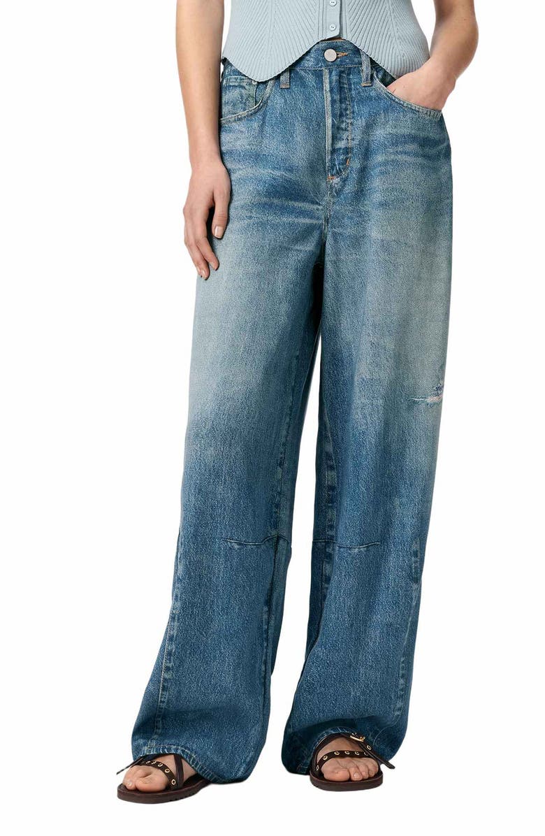 AllSaints Jett Wide Leg Jeans, Main, color, Illusion Indigo