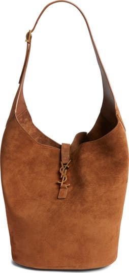 ハンドバッグ Saint Laurent Brown Suede Le 5 A 7 Shoulder Bag Saint Laurent Le 5 A 7 Small Suede Hobo Shoulder Bag