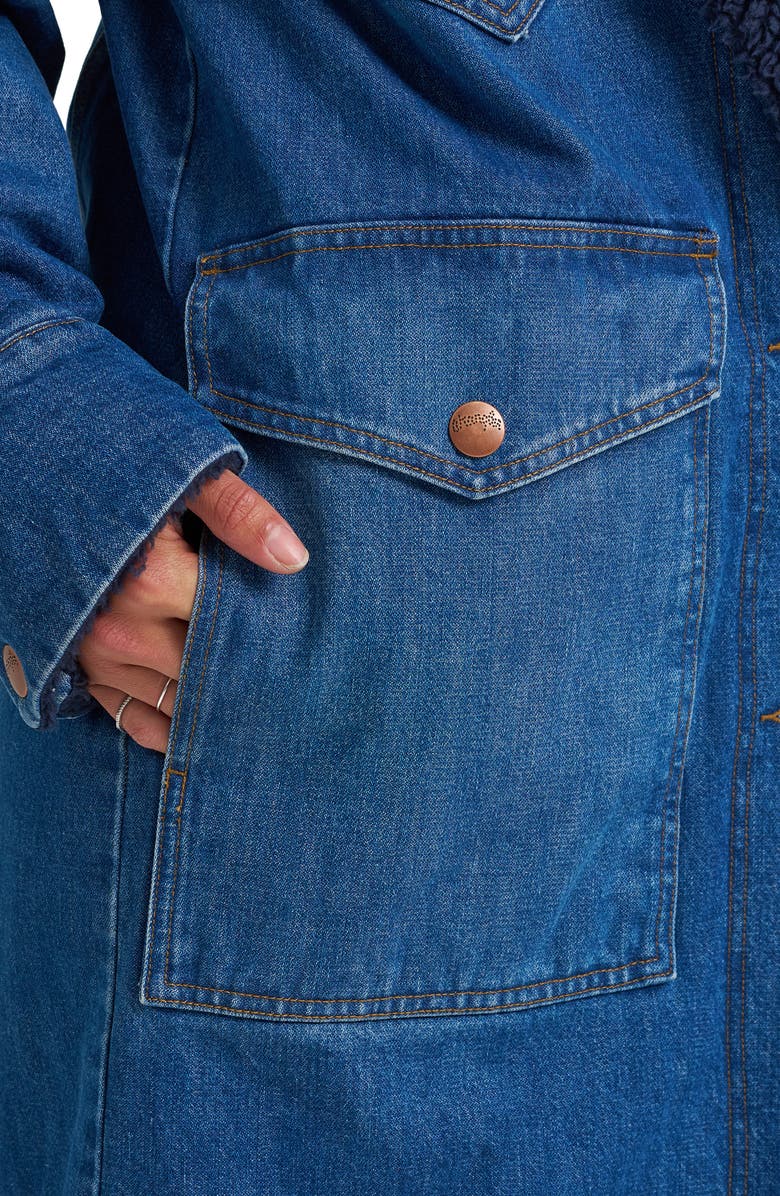 Wrangler Wrange Denim Coat, Alternate, color, Sparkle Blue