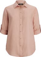 Lauren Ralph Lauren Relaxed Fit Linen Button-Up Shirt