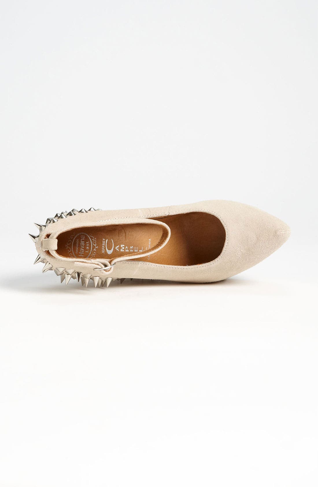 'Aubrey Spike' Pump, Alternate, color, NUDE SUEDE