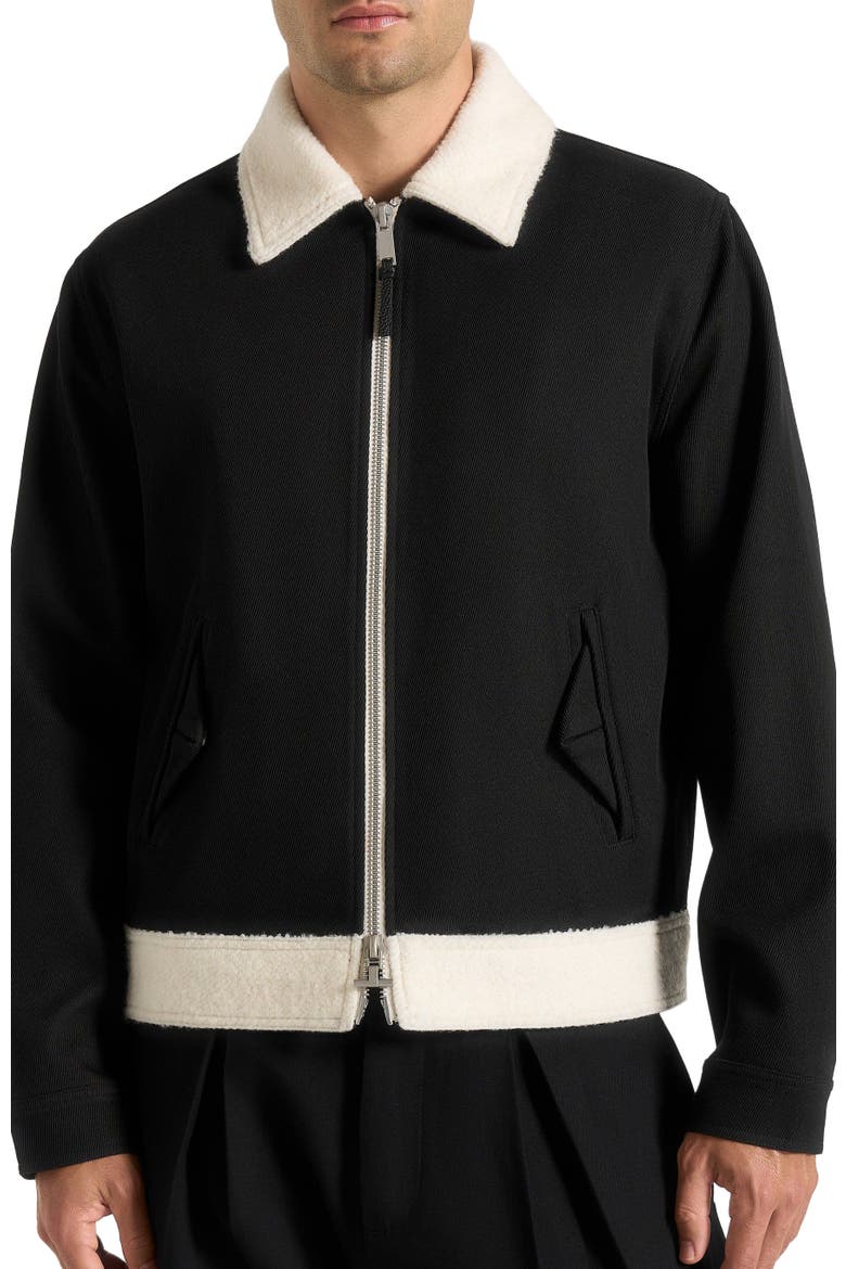 Keith Twill Contrast Jacket, Alternate, color, Black