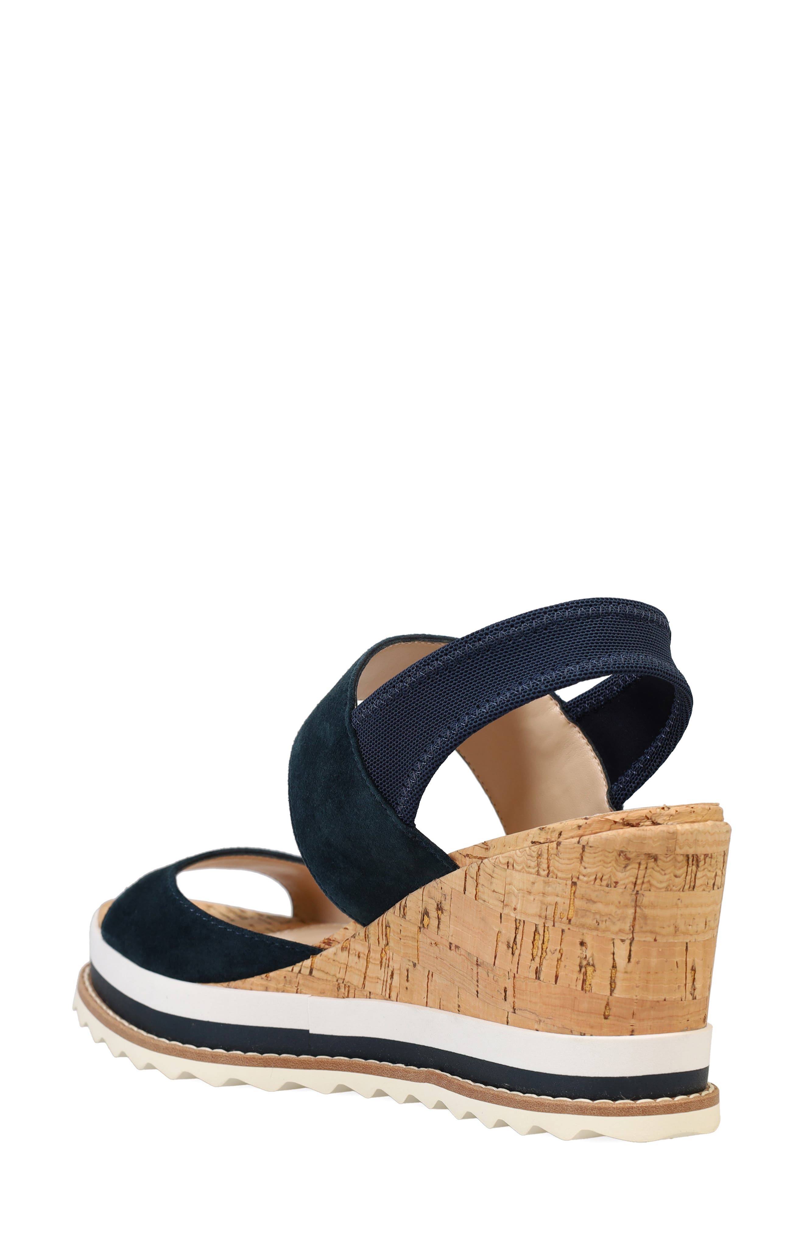 Pelle Moda Winta Platform Wedge Sandal, Alternate, color, Midnight