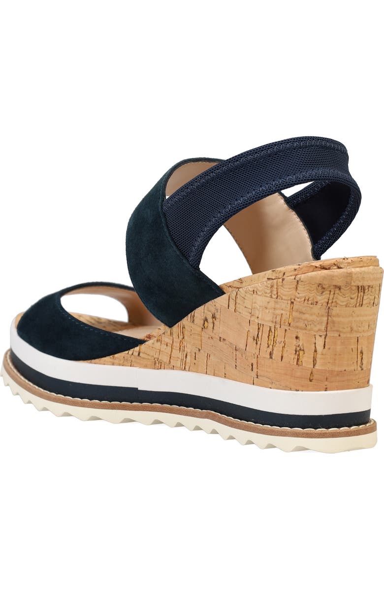 Pelle Moda Winta Platform Wedge Sandal, Alternate, color, Midnight