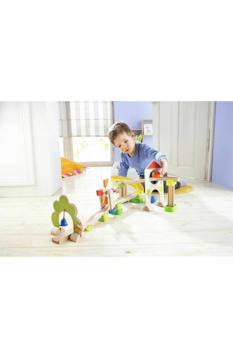 HABA Marble Run Kullerbu Windmill Playset, STEM Toy Building Set for 3-5 Year Olds, Montessori Toys Marble Maze, 25 Piece Ball Track, Alternate, color, Multi