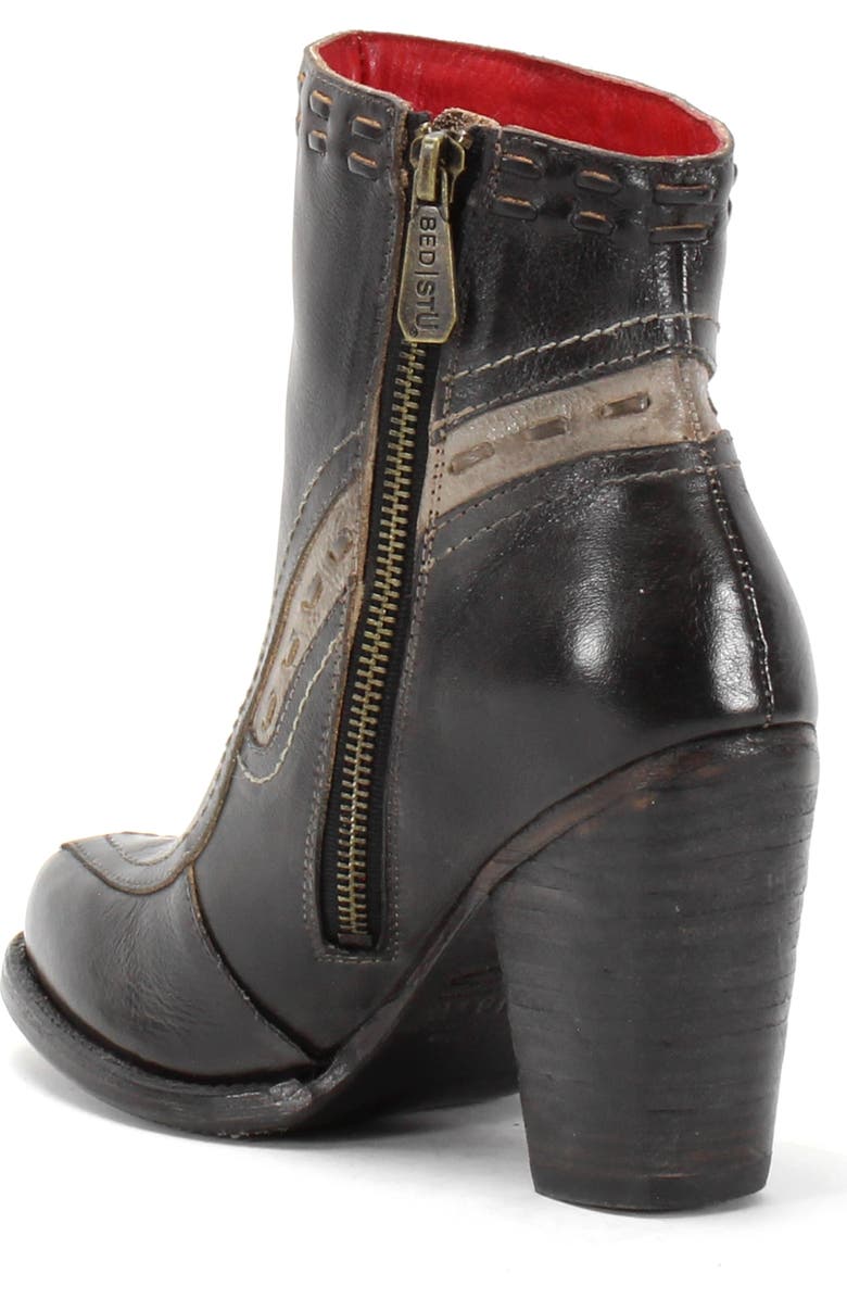 Bed Stu Yuno Heeled Bootie, Alternate, color, Black Icicle Rustic