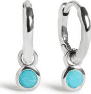 Monica Vinader Birthstone Huggie Hoop Earrings
