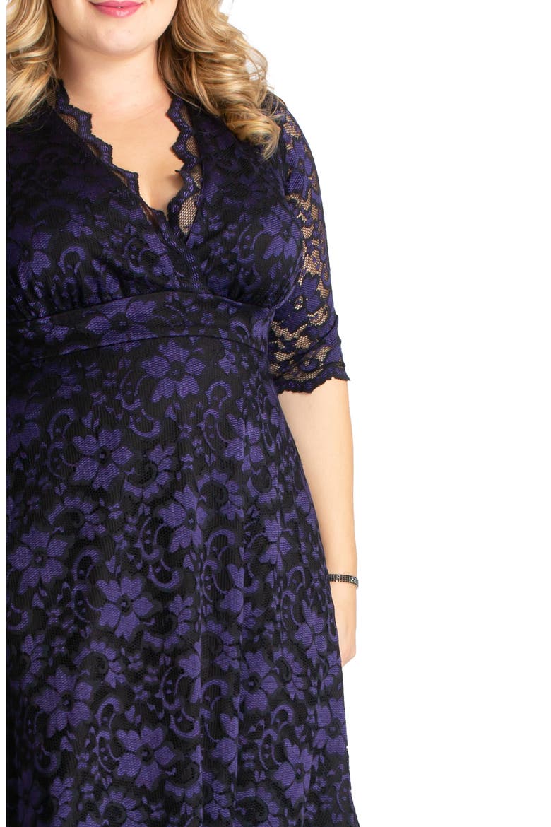 Mon Cheri Lace Cocktail Dress, Alternate, color, VIOLET NOIR