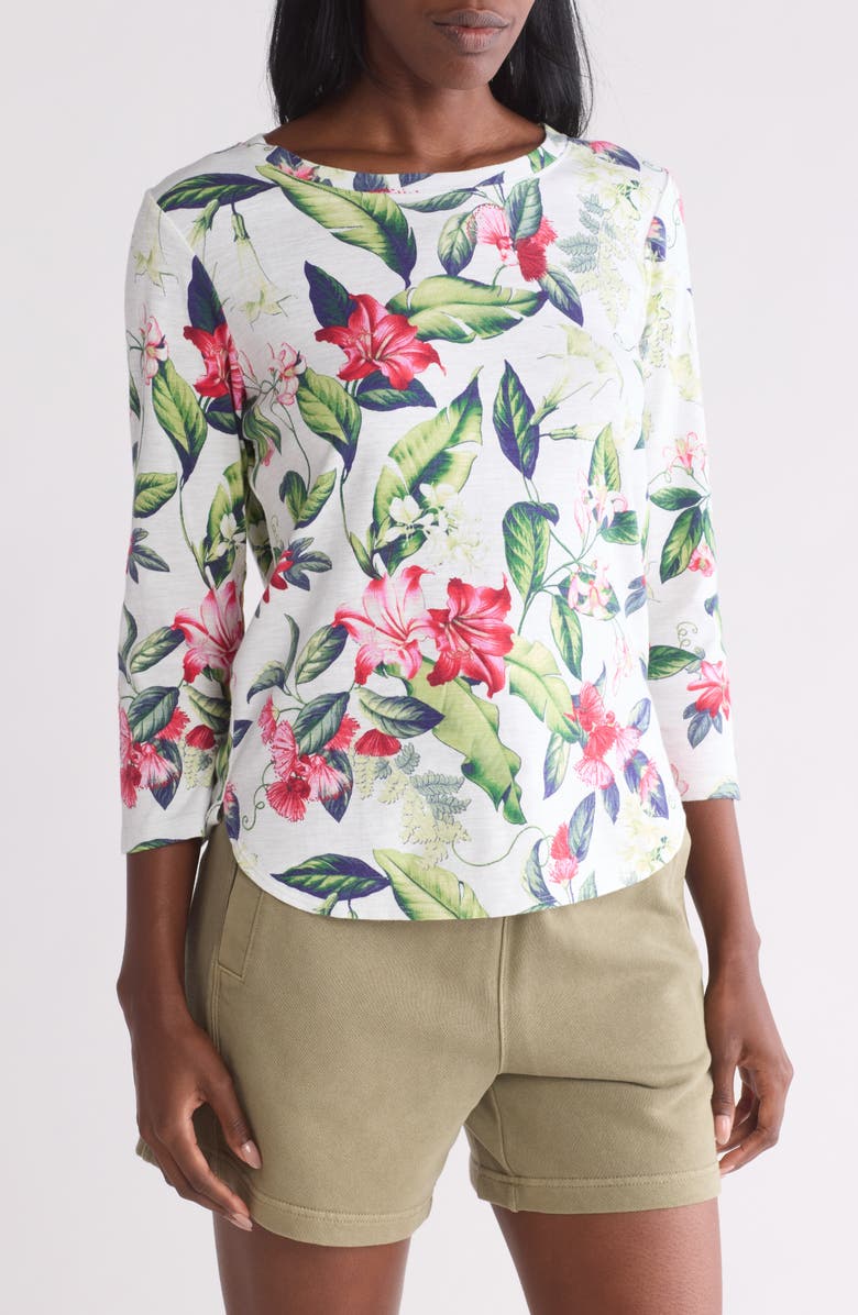 Tommy Bahama Ashby Isles Floral Cotton T-Shirt, Main, color, 