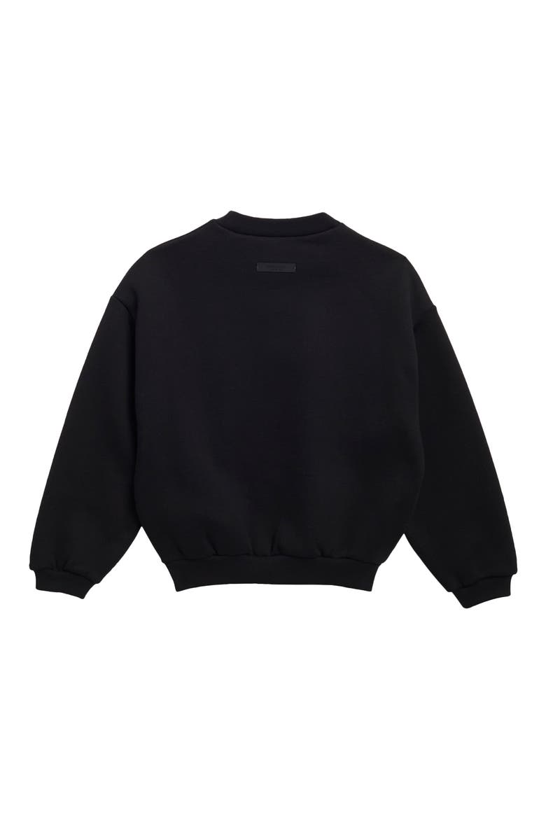 Kids' Logo Graphic Sweatshirt, Alternate, color, BLACK