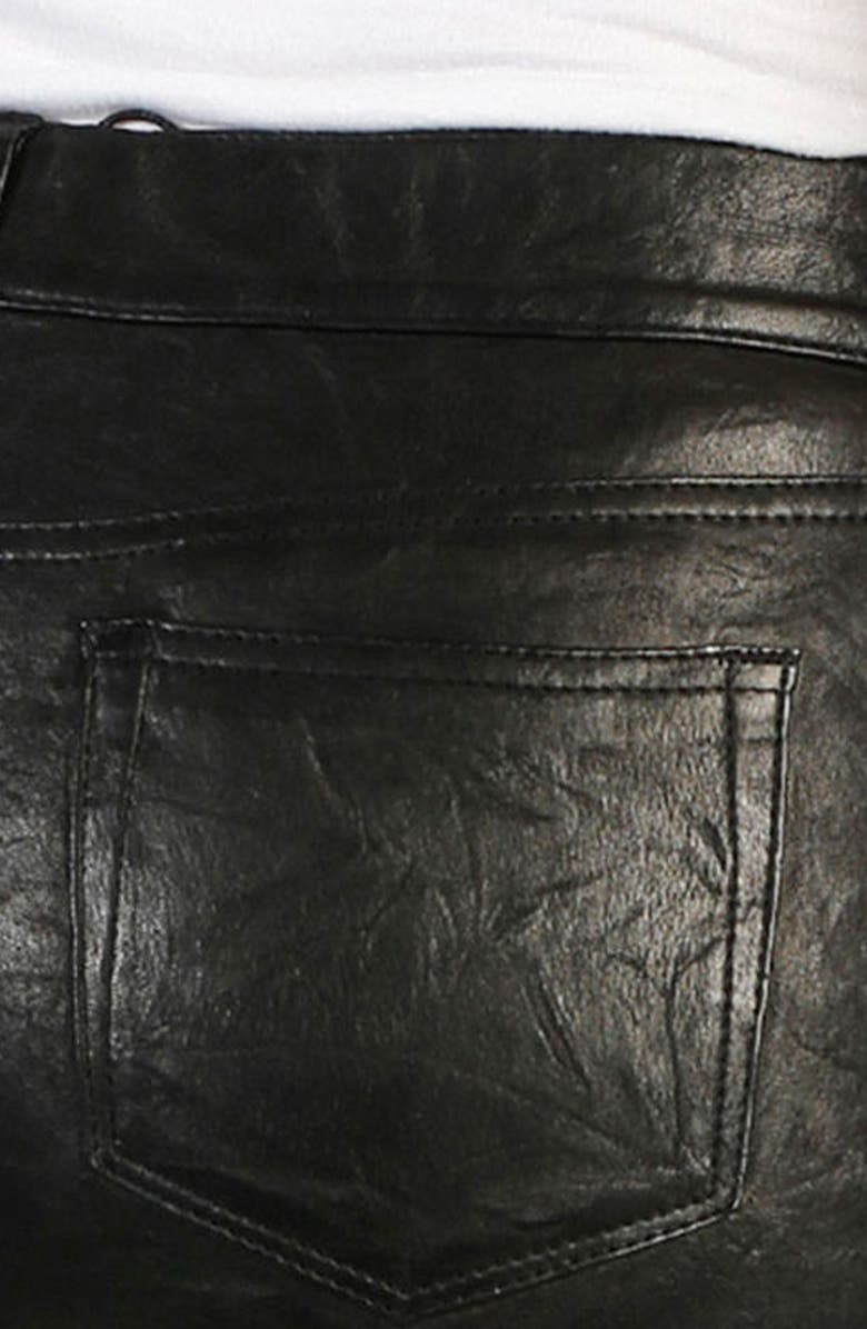 PAIGE 'Verdugo' Ankle Skinny Leather Pants, Alternate, color,