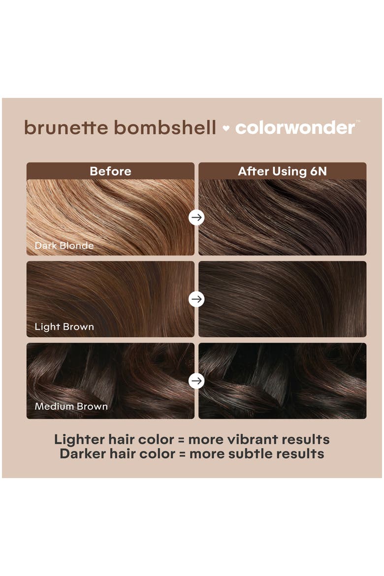 ColorWonder, Alternate, color, Brunette Bombshell - 6N