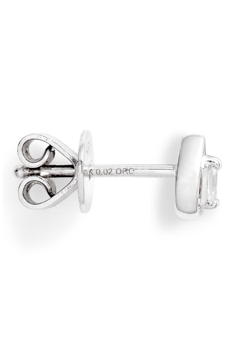 Brielle Rose Pear Diamond Stud Earrings, Alternate, color, WHITE GOLD