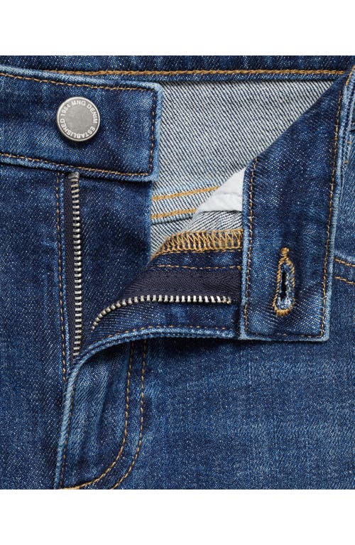 Mango Mid Rise Skinny Jeans In Blue