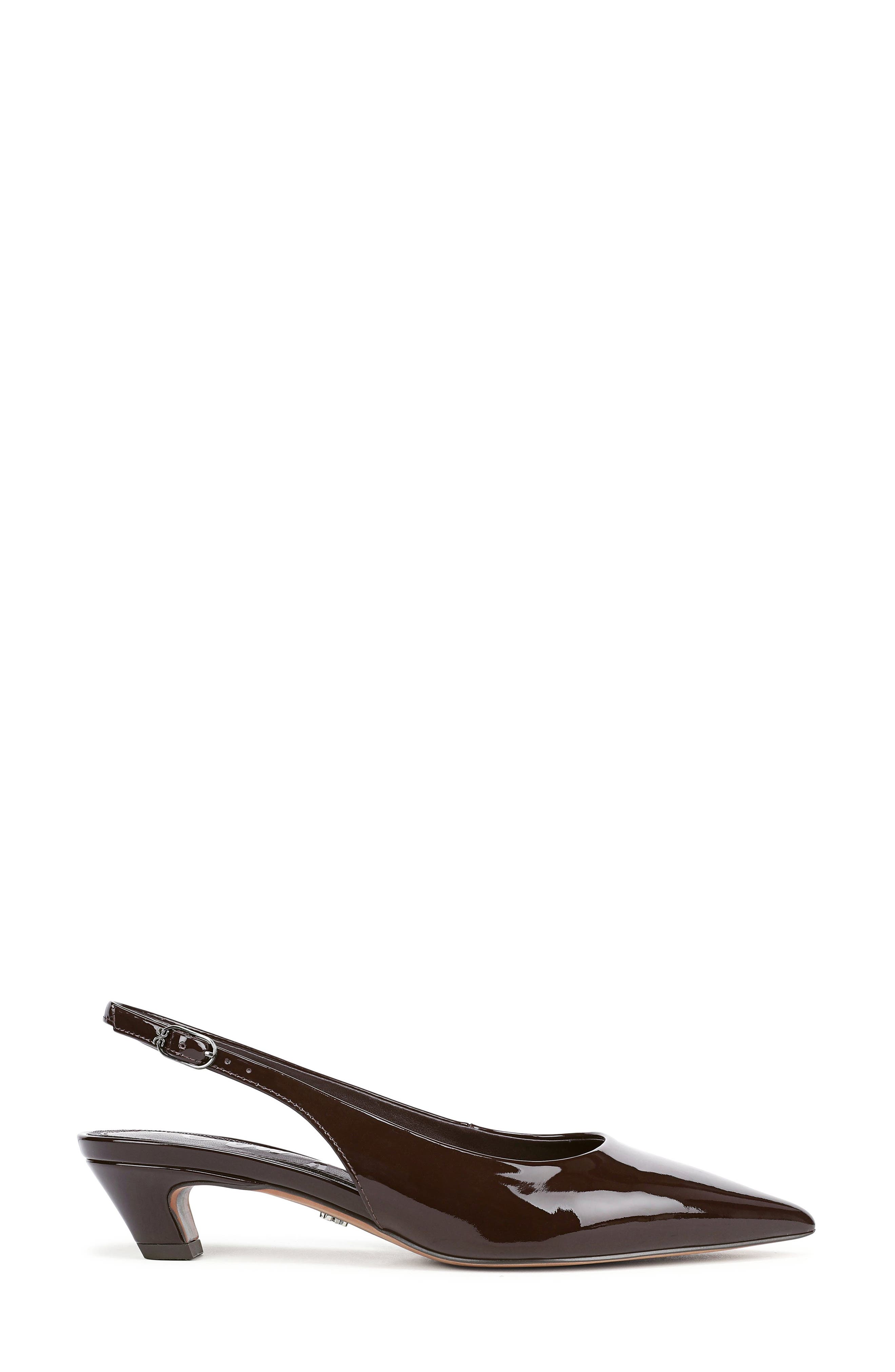 Finch Slingback Pointed Toe Pump, Alternate, color, RICH CHOCOLATE