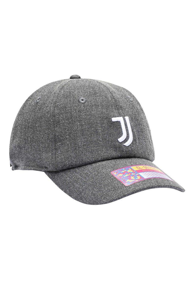 Men's Heather Black Juventus Berkeley Classic Adjustable Hat, Alternate, color, Heather Black