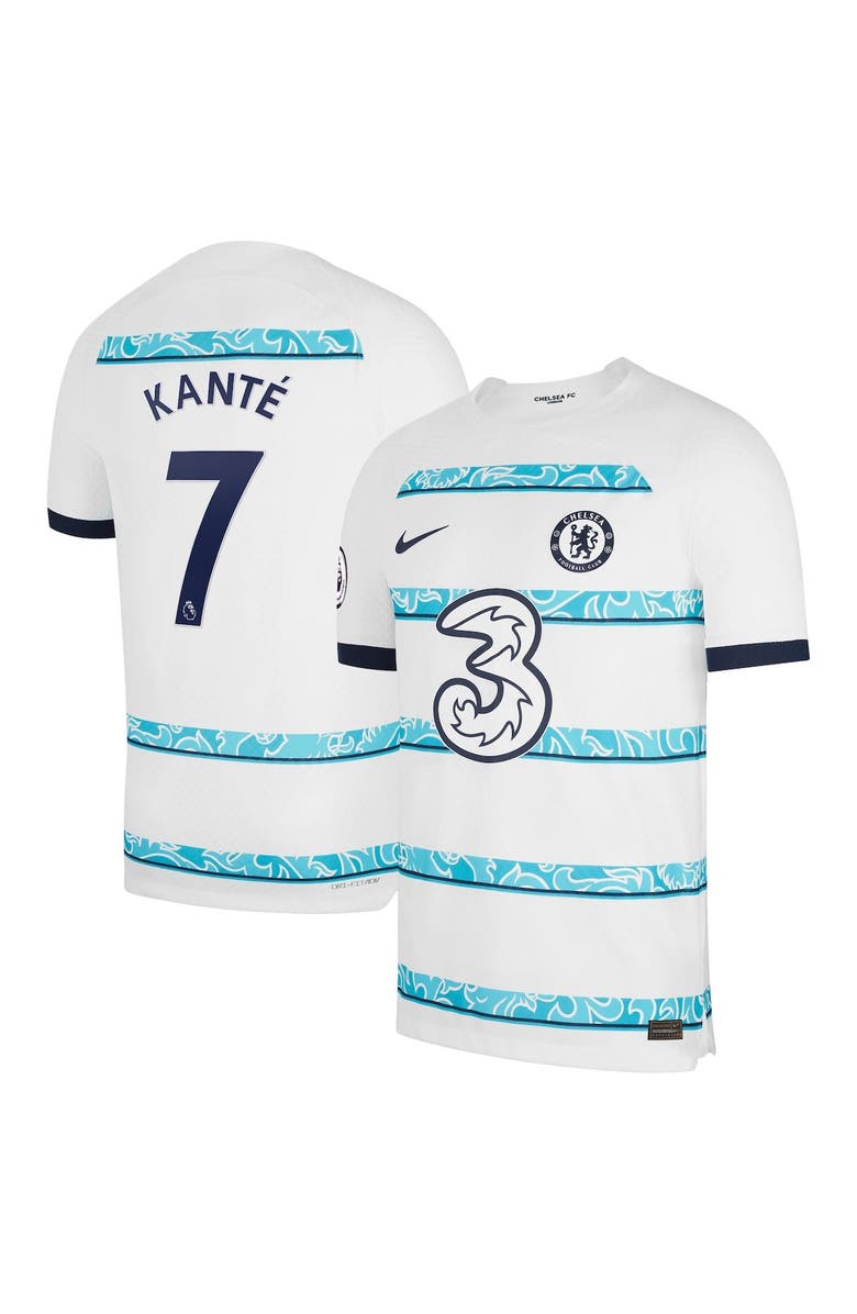 Nike Men's Nike N'Golo Kanté White Chelsea 2022/23 Away Vapor Match Authentic Player Jersey, Main, color, 