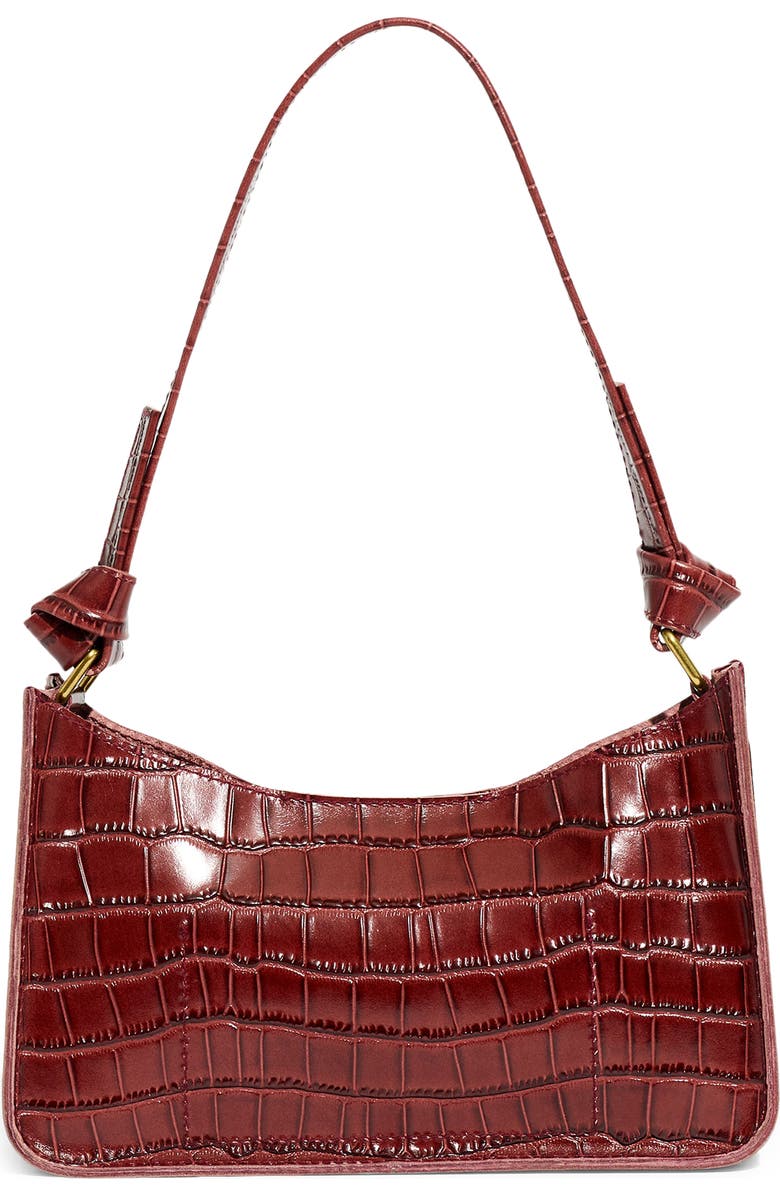 Madewell The Sydney Croc Embossed Hobo Bag, Main, color,