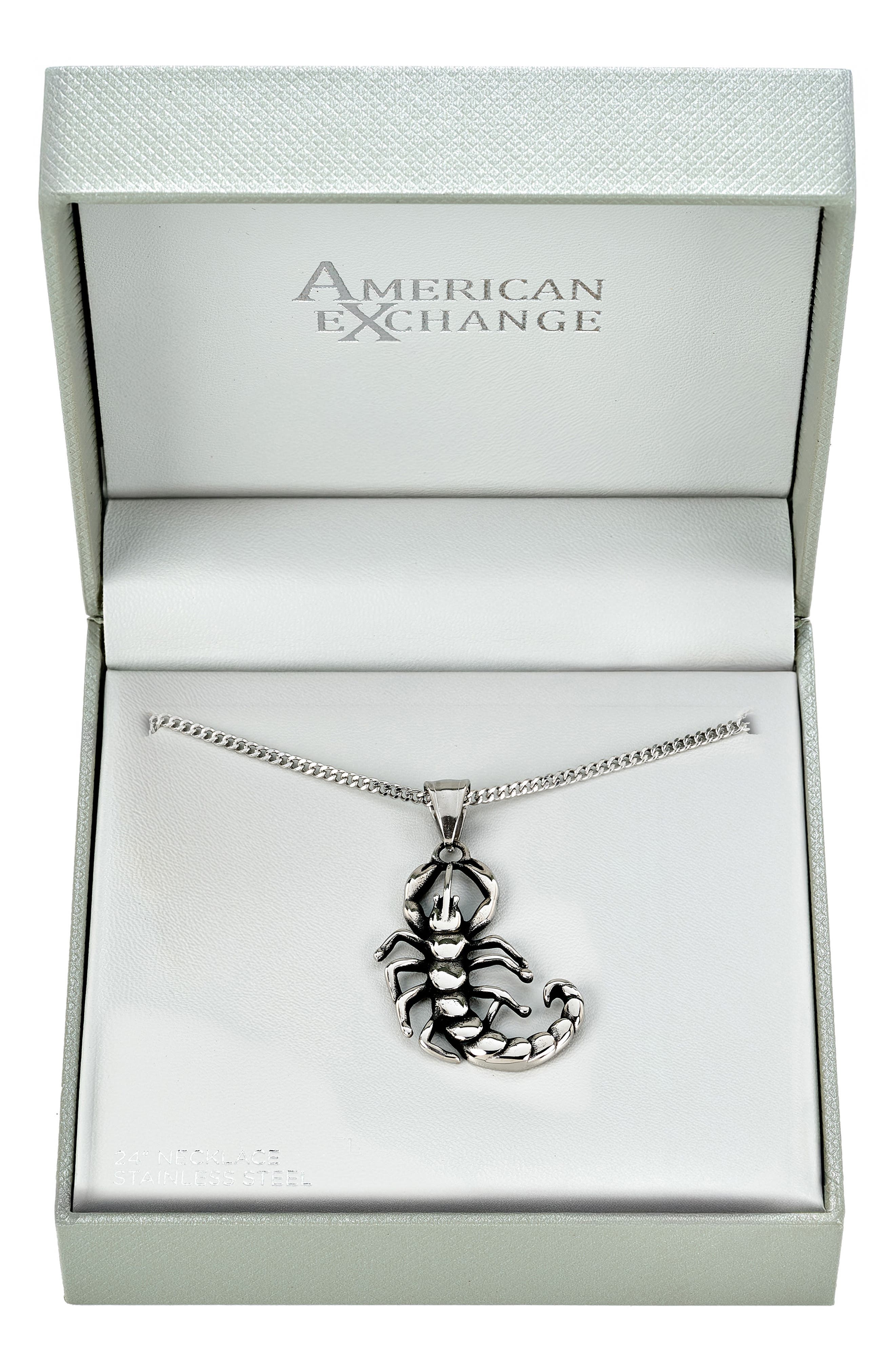 Men's Scorpion Pendant Necklace