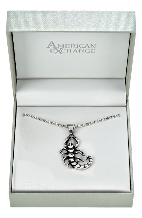 Men's Scorpion Pendant Necklace
