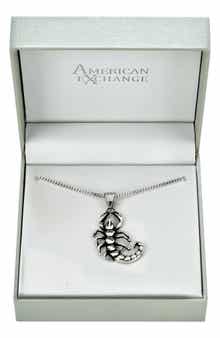 Men's Scorpion Pendant Necklace