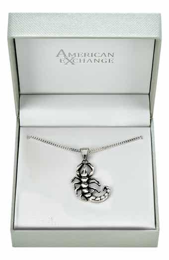 Men's Scorpion Pendant Necklace
