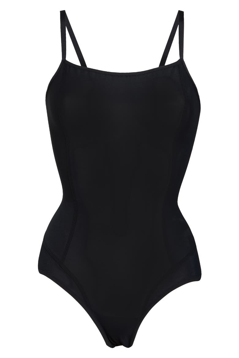 All Mesh Shape Bodysuit, Alternate, color, BLACK