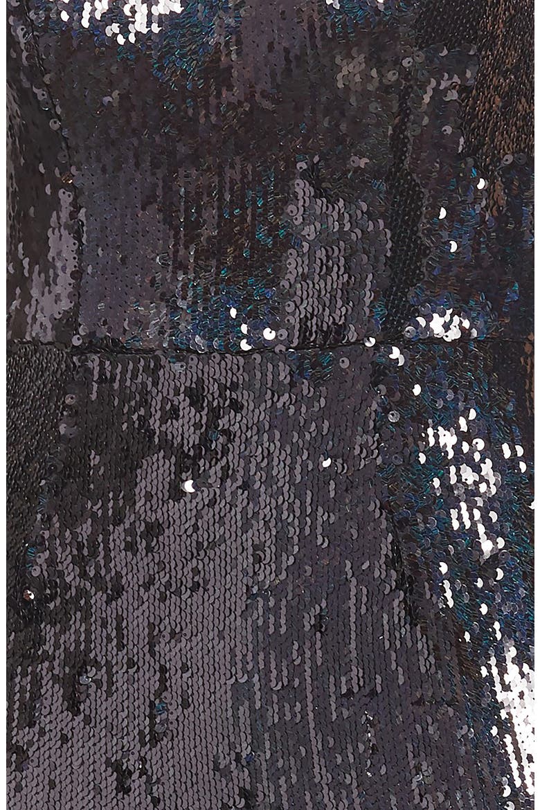 Lindsay Demi Sequin Minidress, Alternate, color, BLACK PEARL