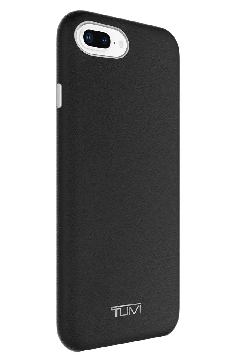 TUMI Leather Wrap iPhone 8 Plus Case, Alternate, color,