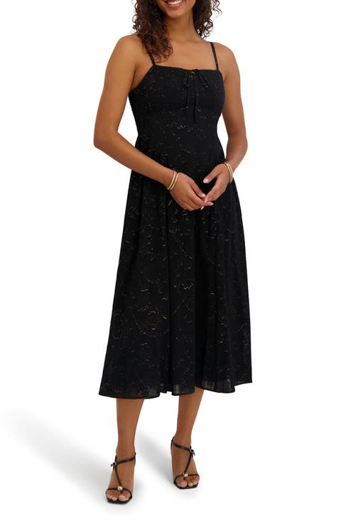 Lurex Midi Dress