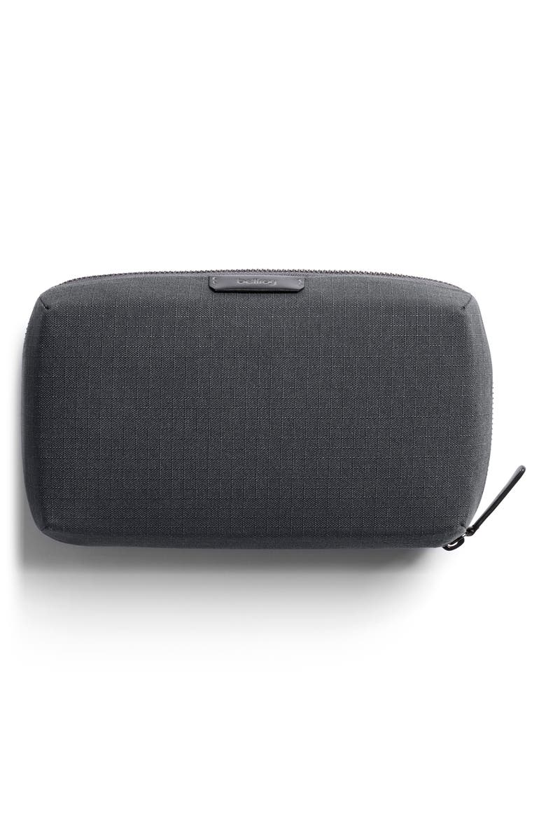Water Resistant Recycled Polyester & Recycled Nylon Tech Case, Alternate, color, BLACK